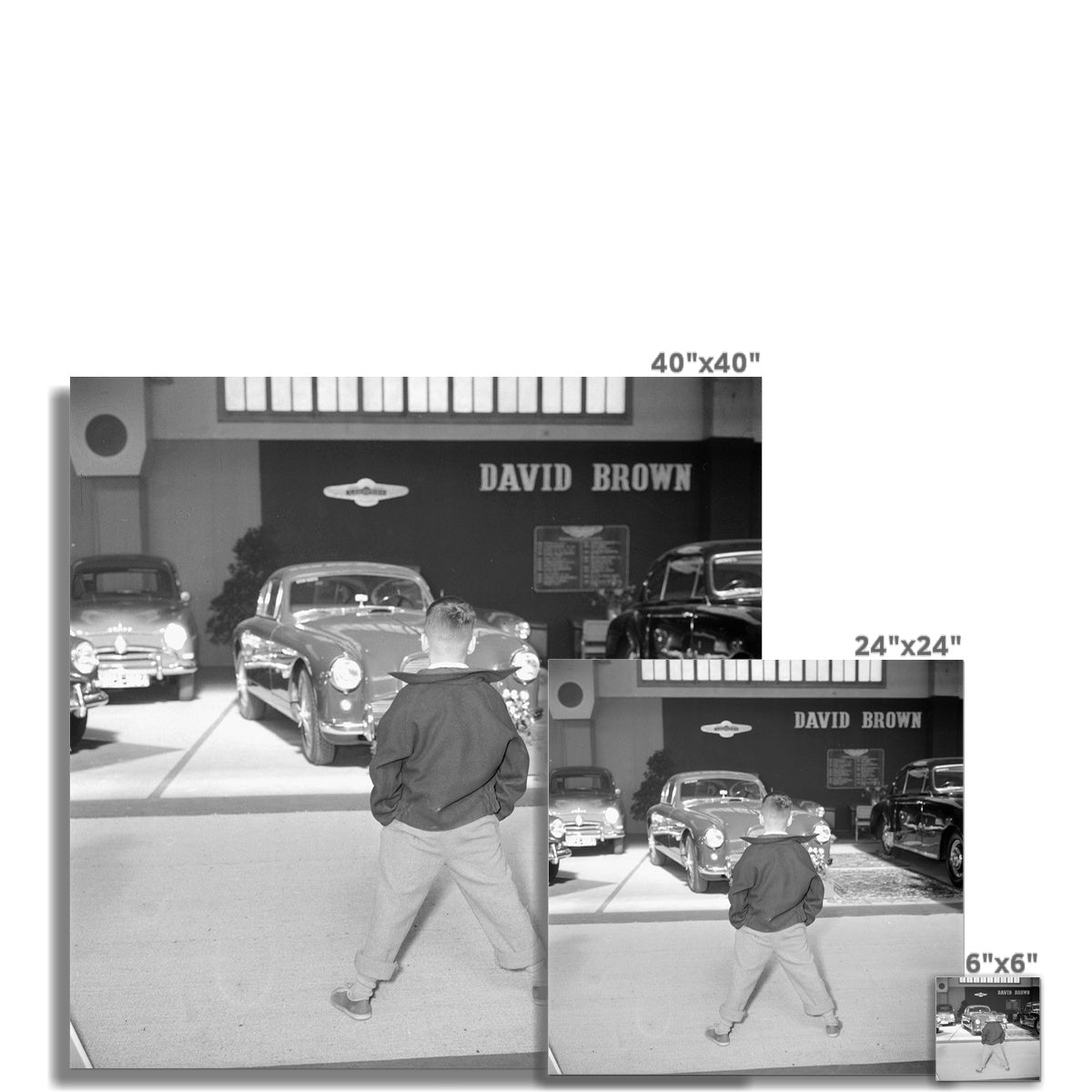 Genfer Autosalon 1954 Klassische Automobile - Vintage Cars Schweizer Automobilgeschichte Fine Art Print