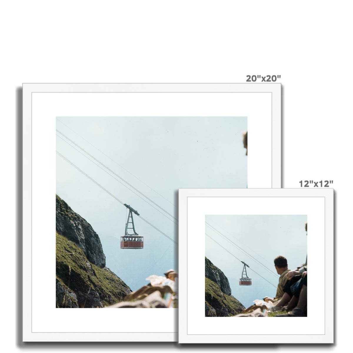 Hoher Kasten 1969 Alpstein Appenzell - Schweizer Bergwelt Ostschweiz Framed & Mounted Print