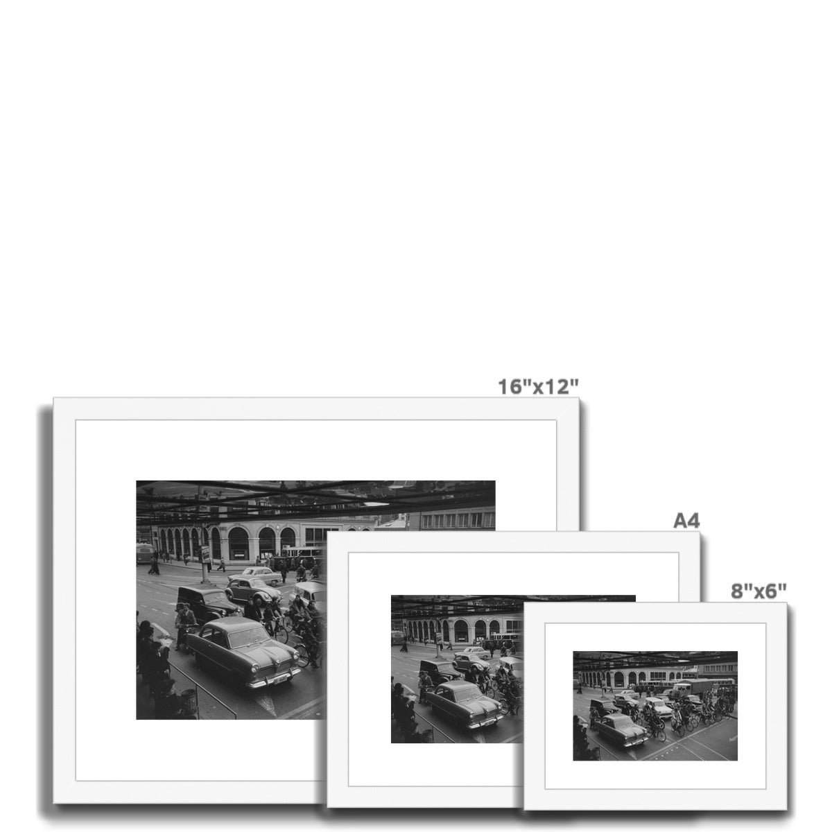 Bern Bubenbergplatz 1958 Bundesstadt - Schweizer Hauptstadt Stadtgeschichte Framed & Mounted Print