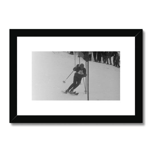 Skirennen Lauberhorn, Andreas (Anderl) Molterer, 1959. Gerahmt und hängefertig