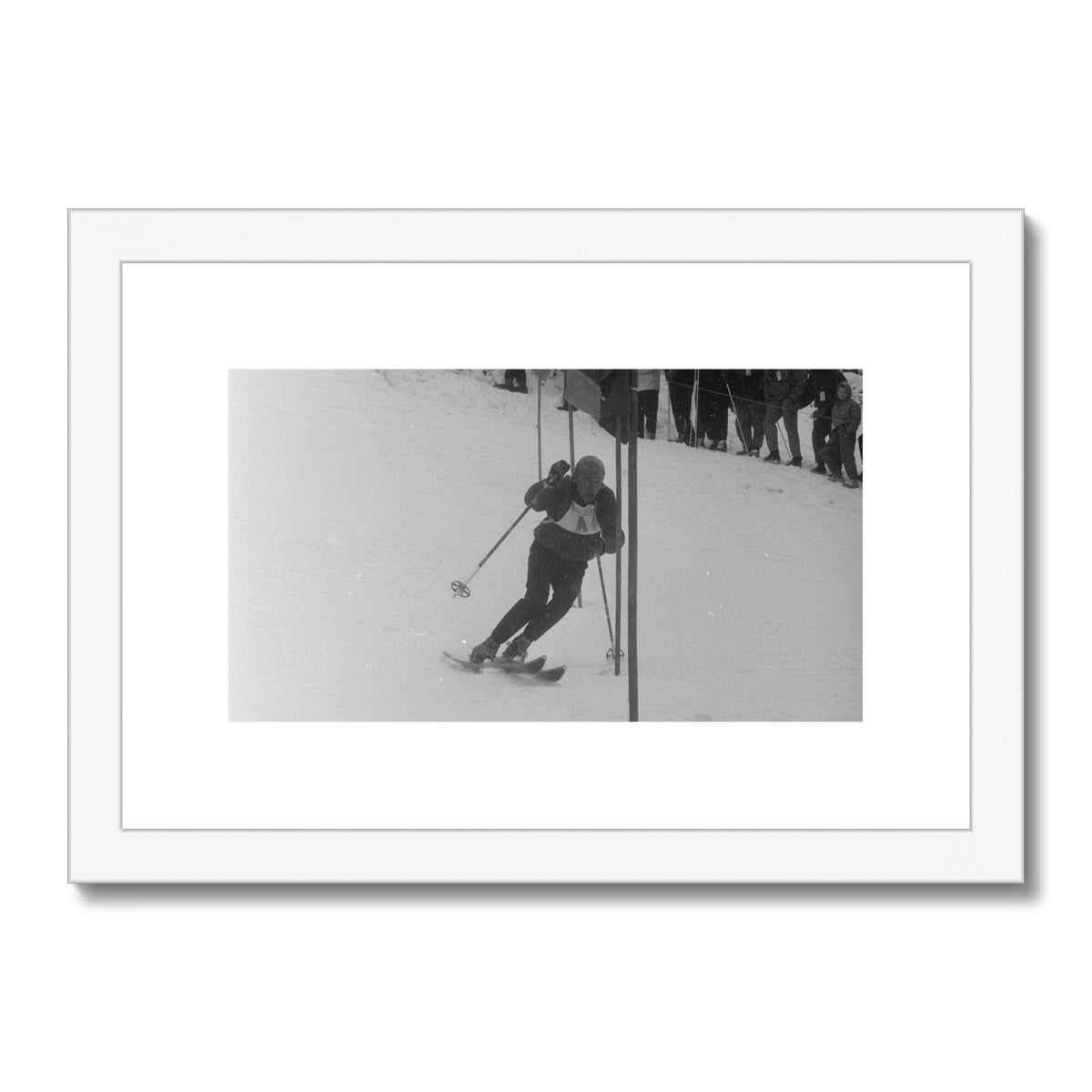 Lauberhorn 1959 Andreas Molterer Wengen - Legendäres Schweizer Skirennen Framed & Mounted Print