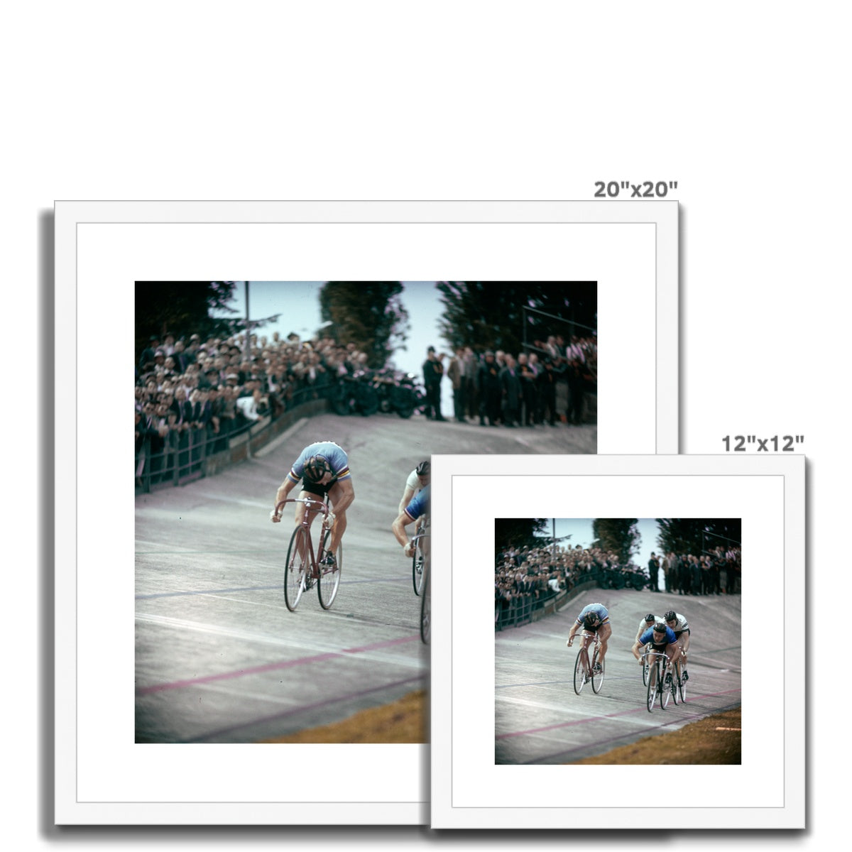 Zürich Radrennbahn Oerlikon 1957 - Schweizer Radsportgeschichte Framed & Mounted Print