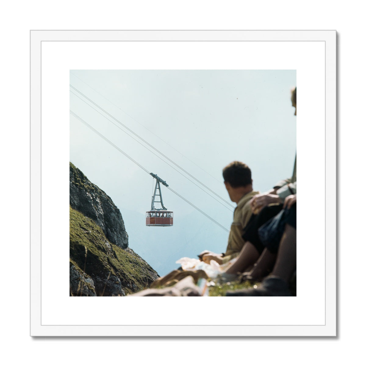 Hoher Kasten 1969 Alpstein Appenzell - Schweizer Bergwelt Ostschweiz Framed & Mounted Print