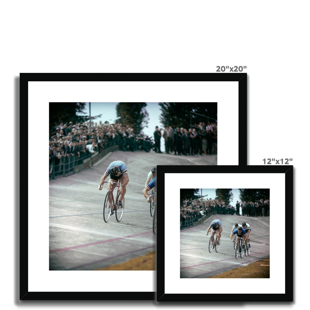 Zürich Radrennbahn Oerlikon 1957 - Schweizer Radsportgeschichte Framed & Mounted Print