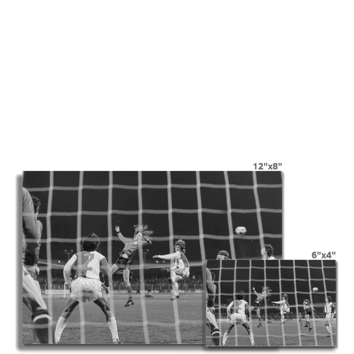 Derby zwischen GC und FCZ, März 1975. Fine Art Print