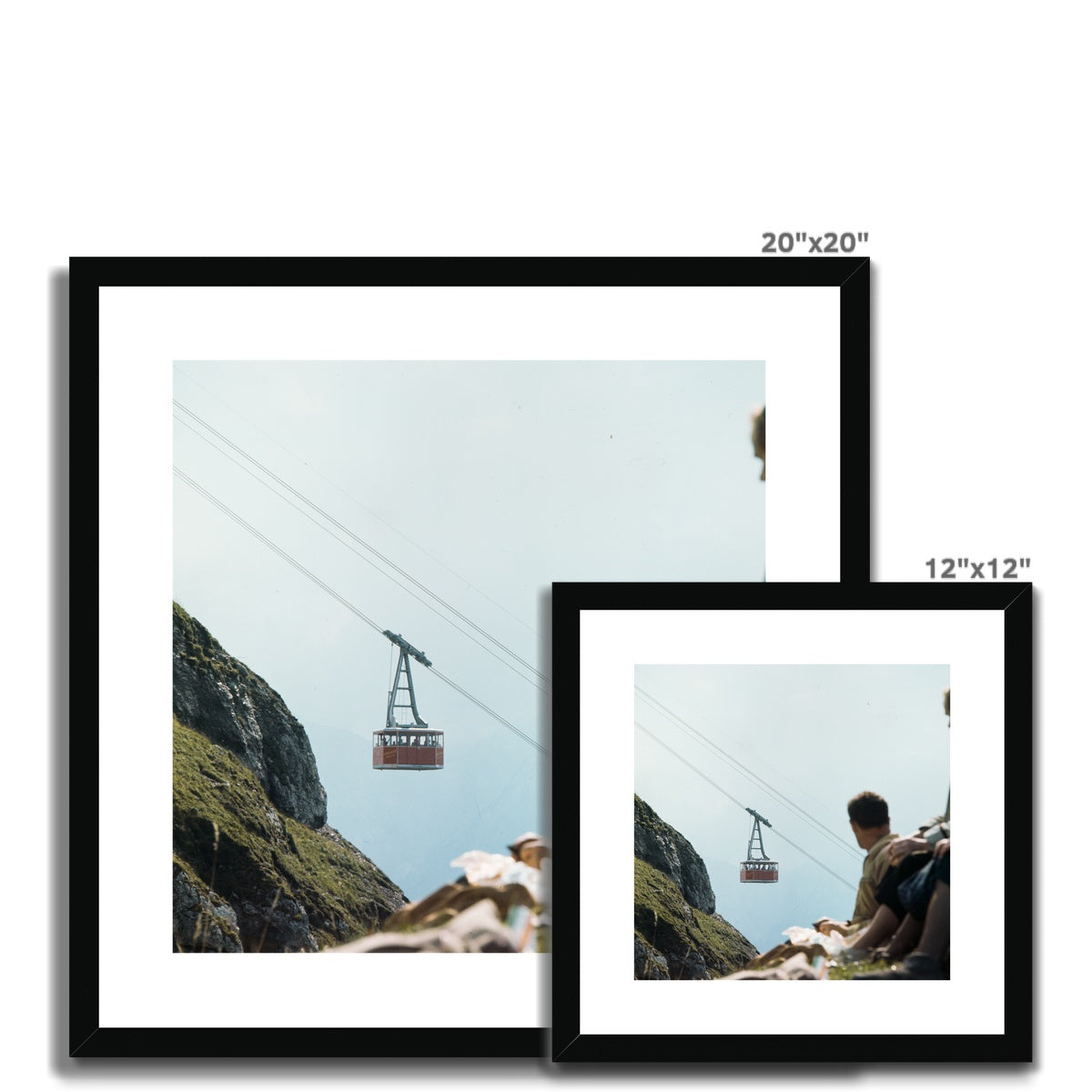 Hoher Kasten 1969 Alpstein Appenzell - Schweizer Bergwelt Ostschweiz Framed & Mounted Print