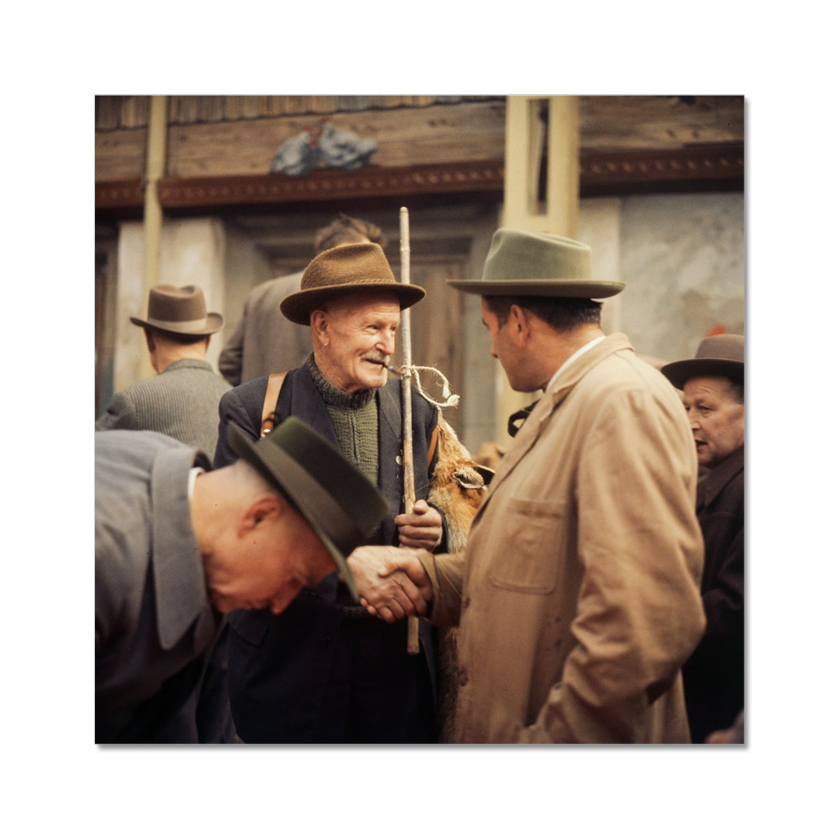 Pelzmarkt im Floragarten, Luzern, 1962 Fine Art Print