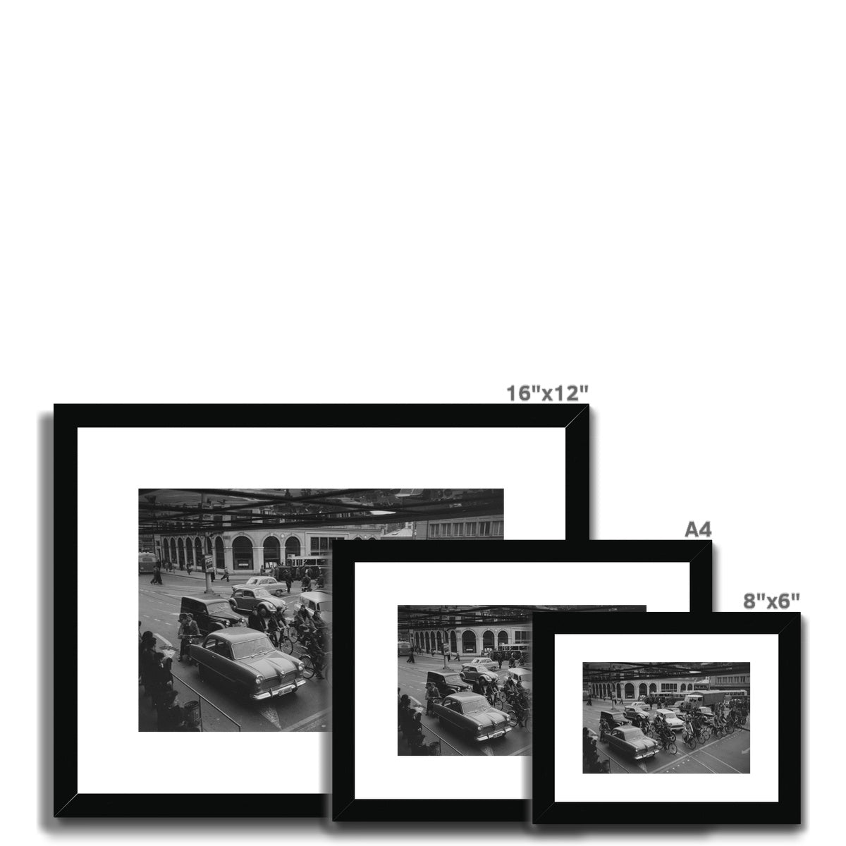 Bern Bubenbergplatz 1958 Bundesstadt - Schweizer Hauptstadt Stadtgeschichte Framed & Mounted Print