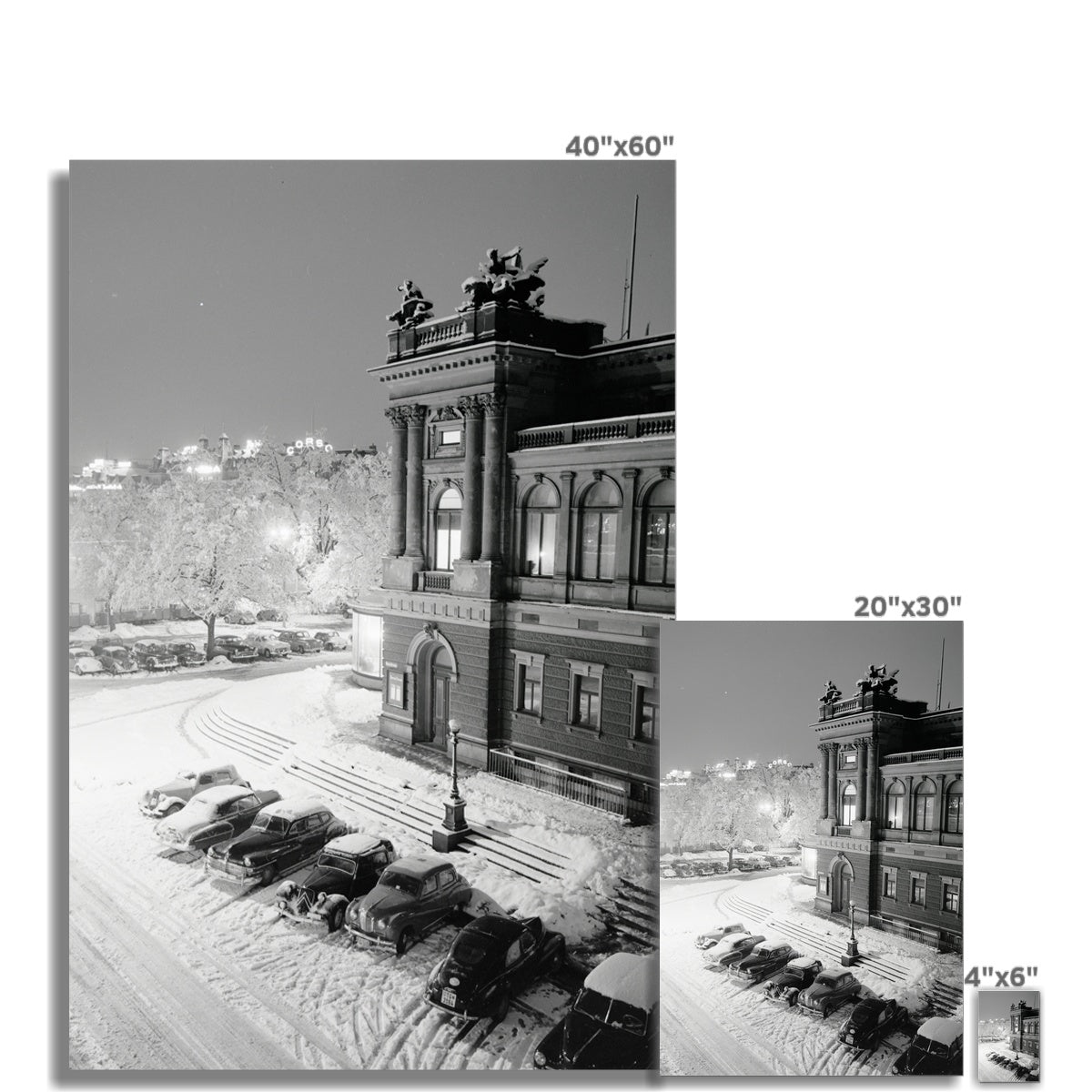 Zürich Opernhaus 1952 Kulturpalast - Schweizer Kulturgeschichte Fine Art Print