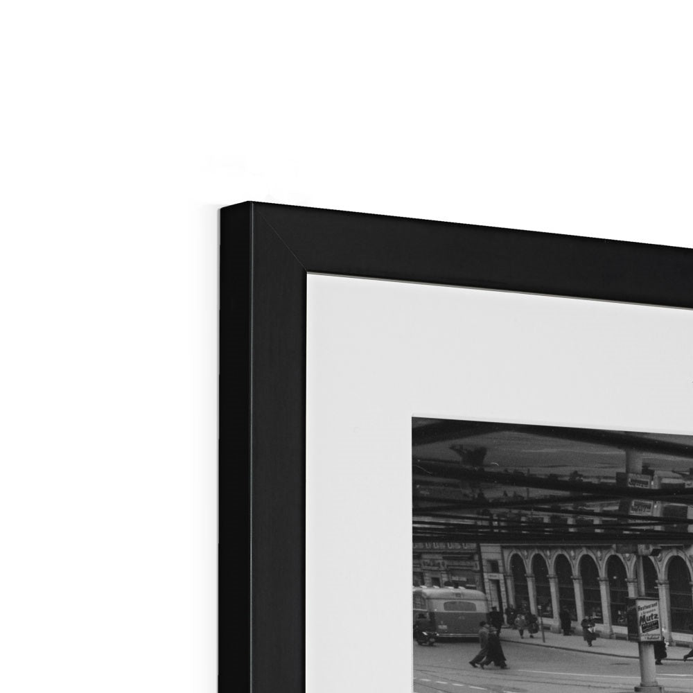Bern Bubenbergplatz 1958 Bundesstadt - Schweizer Hauptstadt Stadtgeschichte Framed & Mounted Print
