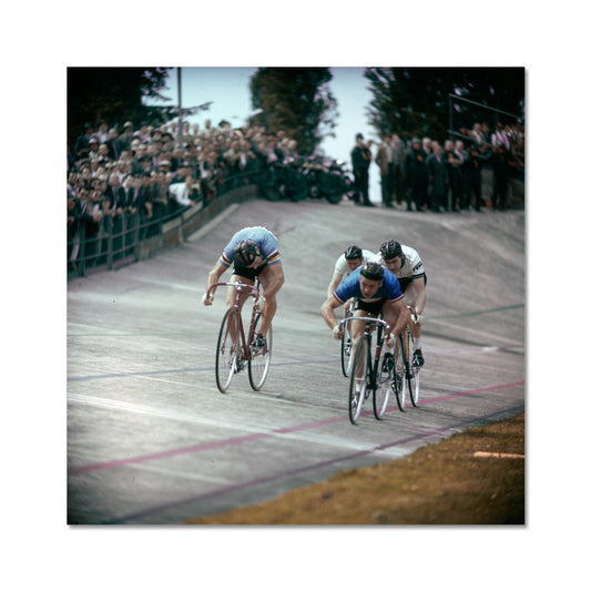 Radrennbahn Oerlikon, 1957 Fine Art Print