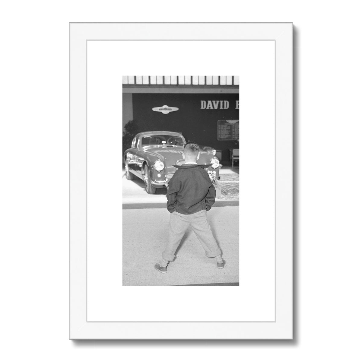 Autosalon Genf, 1954. Framed & Mounted Print